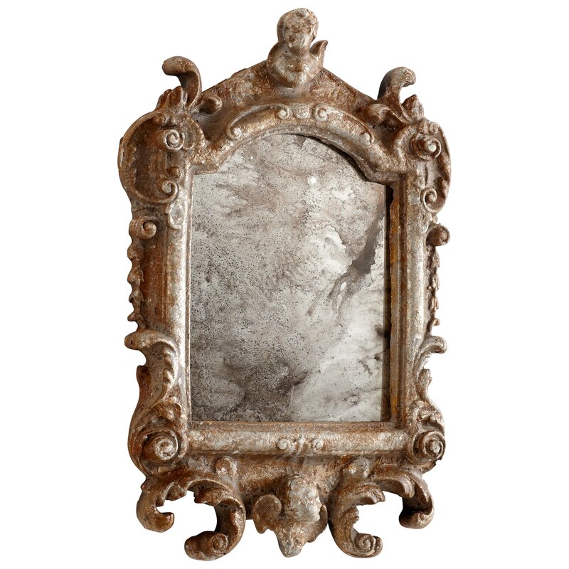 antique distressed mirror chic design